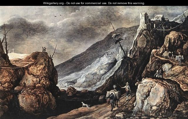 Landscape with the Temptation of Christ - Joos De Momper