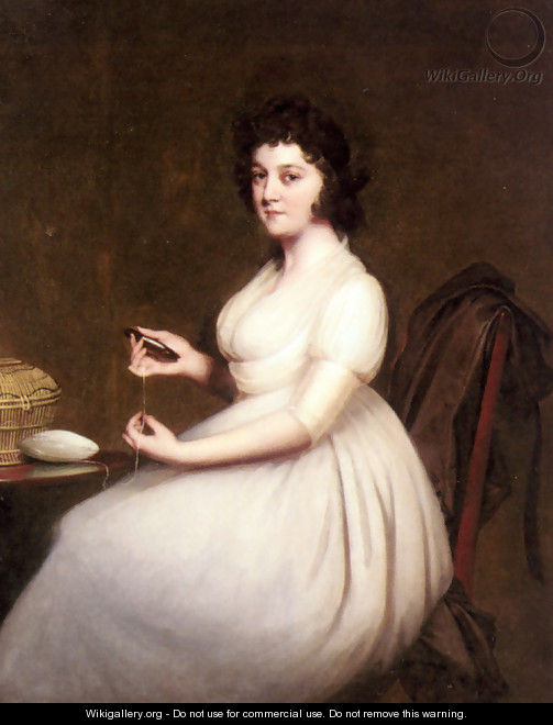 Portrait Of Mrs Abney - Josepf Wright Of Derby