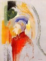 Figure In Profile - Odilon Redon