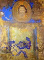 Evocation Aka Head Of Christ Or Inspiration From A Mosaic In Revenna - Odilon Redon