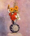 Bouquet Of Flowers In A Blue Vase2 - Odilon Redon