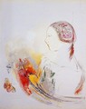 Profile Of A Child Aka Profile Of A Girl With Bird Of Paradise - Odilon Redon