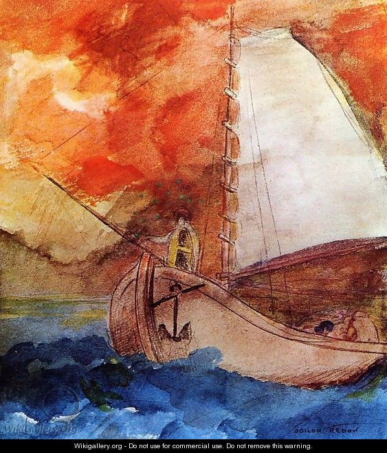 The Boat - Odilon Redon