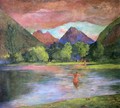 After Glow Tautira River Tahiti - John La Farge