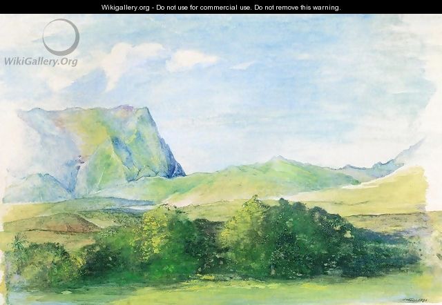 The Aora Looking South From Papeete Tehiti May 29th Noon Near Consulate Opposite Entrance To Queen Maraus - John La Farge