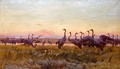Greeting of the Sun - Cranes - Jozef Chelmonski