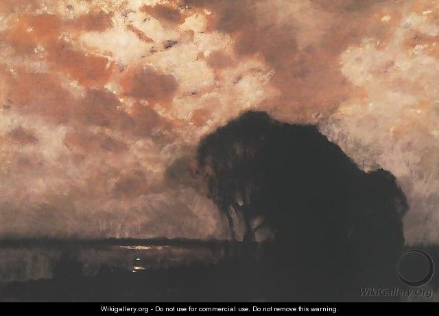 Moonlit Night at the Lake - Stefan Popowski
