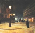 Parisian Opera House by Night - Ludwik de Laveaux