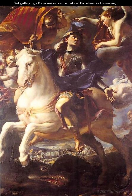 St. George On Horseback 1658 - Mattia Preti
