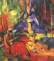 Deer in a Forest II - Franz Marc