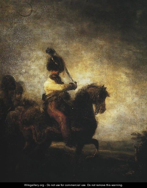Uhlan on Horseback - Aleksander Orlowski