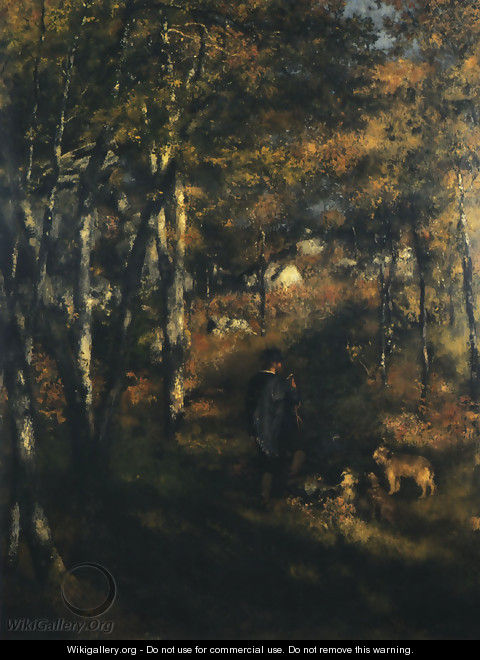 Jules Le Coeur in the Forest of Fontainebleau - Pierre Auguste Renoir
