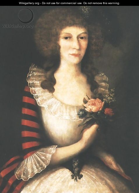 Portrait of Wiktoria Madalinska - Jozef Faworski