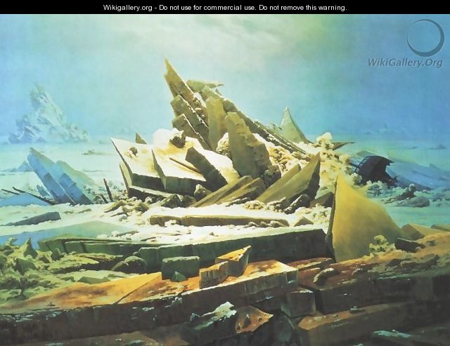 Wreck of the Hope - Caspar David Friedrich