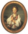 Young Shepherd Tempting Fate to See if He is Loved by His Shepherdess - Jean Baptiste Greuze