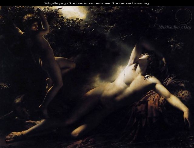 Endymion. Moonlight Effect - Anne-Louis Girodet de Roucy-Triosson