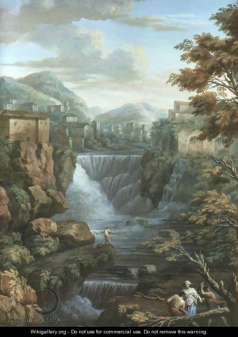 Tivoli Waterfalls - Charles-Louis Clerisseau