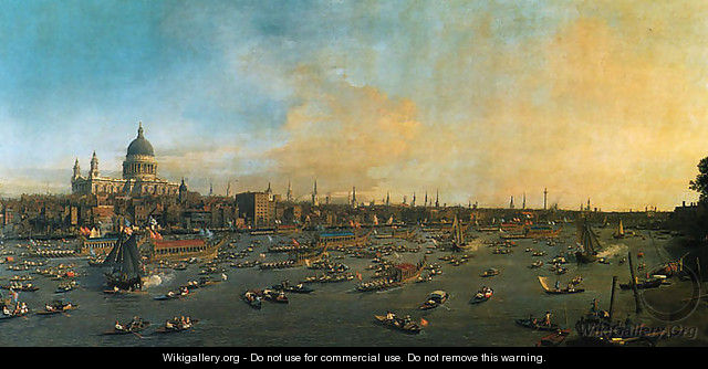 Thames and the City - (Giovanni Antonio Canal) Canaletto