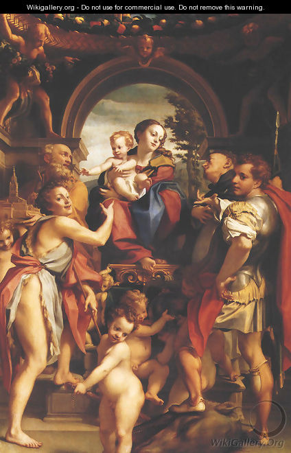 Madonna of St. George (Madonna di san Giorgio) - Correggio (Antonio Allegri)