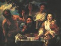 Satyr with Peasants - Jacob Jordaens