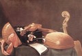 Still Life with Stringed Instruments (Natura morta con strumenti a corda) - Evaristo Baschenis