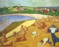 Harvest by the Sea - Emile Bernard