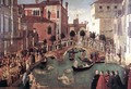 Miracle of the True Cross near San Lorenzo Bridge (Miracolo della croce) - Gentile Bellini