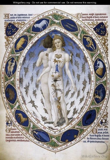 Les tres riches heures du Duc de Berry- Astrological Man c. 1416 - Jean Limbourg