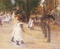 On the Way to School in Edam 1904 - Max Liebermann