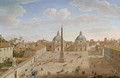 Roma- Piazza del Popolo 1750 - Hendrik Frans van Lint (Studio Lo)