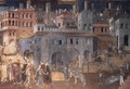 Effects of Good Government on the City Life (detail-4) 1338-40 - Ambrogio Lorenzetti