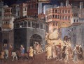 Effects of Good Government on the City Life (detail-3) 1338-40 - Ambrogio Lorenzetti