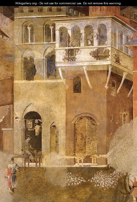 Effects of Bad Government on the City Life (detail) 2 - Ambrogio Lorenzetti