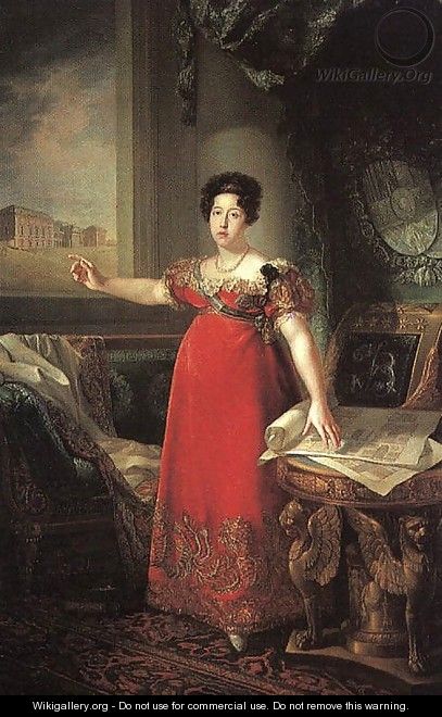 Isabella of Braganza, Second Wife of Ferdinand VII 1829 - Bernardo Lopez