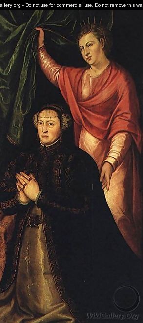 Portrait of Queen Catherine of Austria c. 1550 - Cristovano Lopes