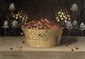 Basket of Cherries and Flowers c. 1620 - Blas de Ledesma