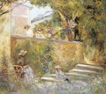 Nono and Marthe in the Garden with Madame Lebasque - Henri Lebasque