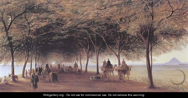 The Pyramids Road, Ghizeh 1873 - Edward Lear