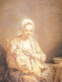 A Mother Feeding her Child 1774 - Nicolas-Bernard Lepicier