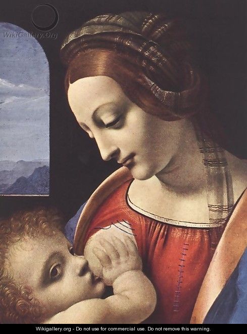 Madonna Litta (detail) c. 1490-91 - Leonardo Da Vinci