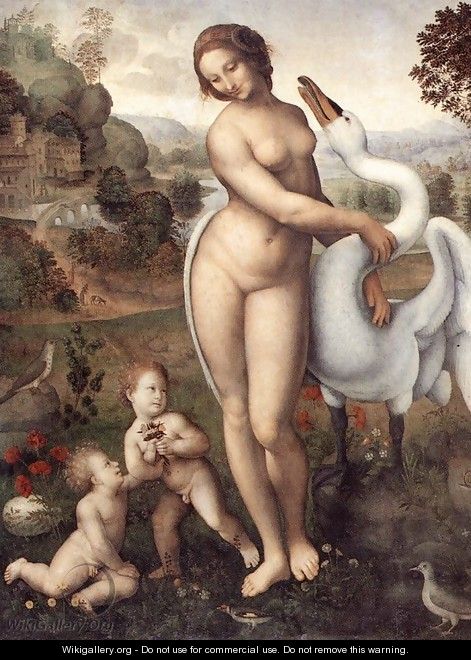 Leda and the Swan 1505-10 - Leonardo Da Vinci