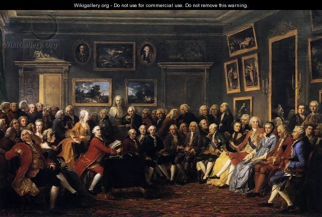 In the Salon of Madame Geoffrin in 1755, 1812 - Anicet-Charles-Gabriel Lemonnier