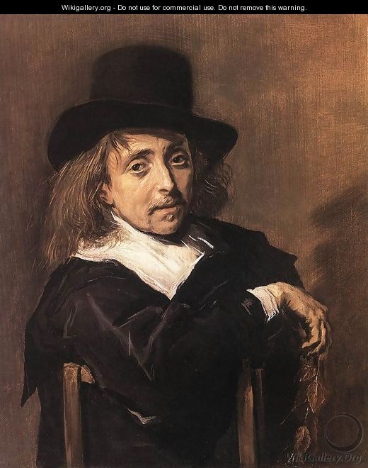 Seated Man Holding a Branch c. 1645 - Frans Hals
