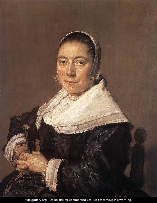 Portrait of a Seated Woman (presumedly Maria Vernatti) 1648-50 - Frans Hals