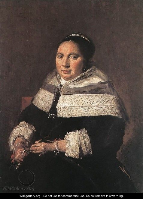Portrait of a Seated Woman 1660-66 - Frans Hals