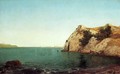 Beacon Rock at Newport Harbor 1857 - John Frederick Kensett