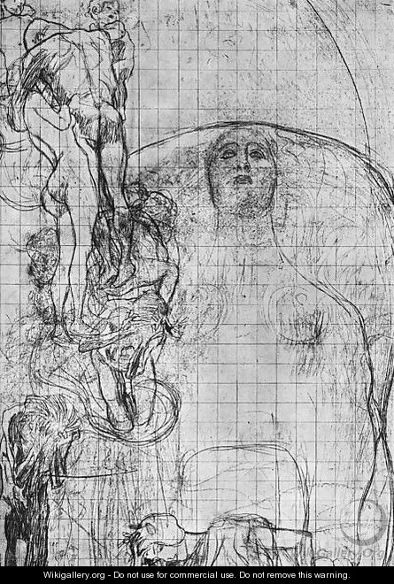 Study for Philosophy 1898-99 - Gustav Klimt