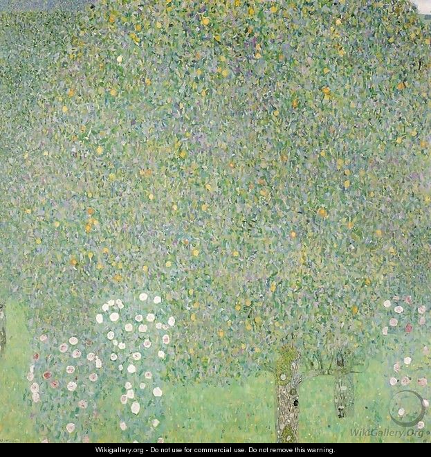 Roses Under the Trees 1905 - Gustav Klimt