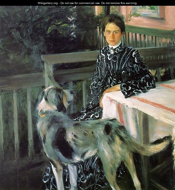 Portrait of Julia Kustodieva, the Artist