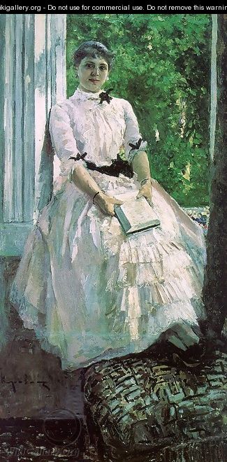 Portrait of the Actress Titiana Liubatovich 1880s - Konstantin Alexeievitch Korovin